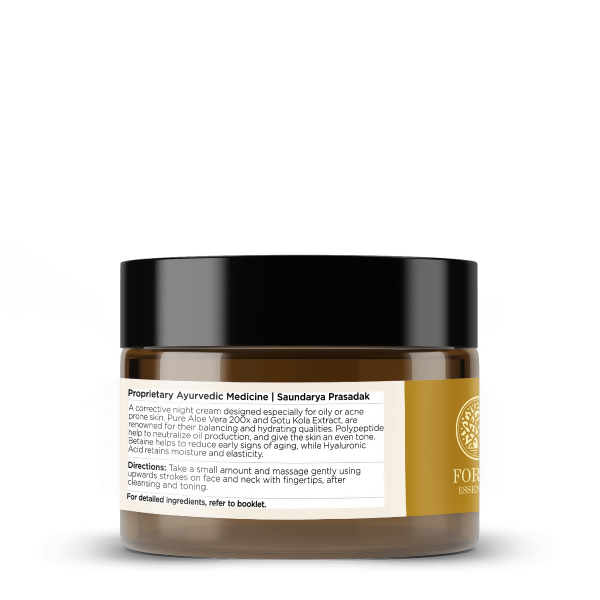 Forest Essentials Balancing Night Cream with Gotu Kola, Neem & Pear Juice Ferment