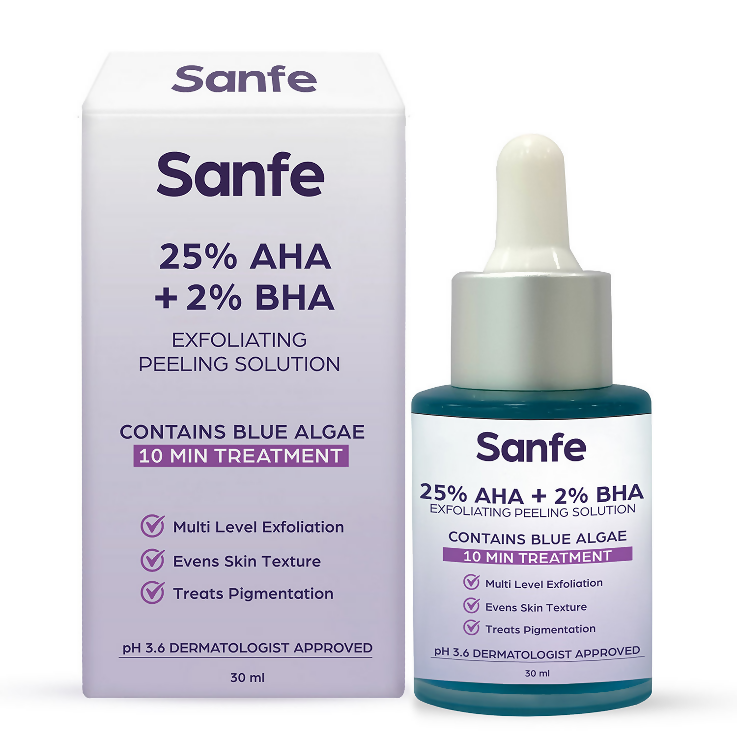 Sanfe 25% AHA + 2% BHA Exfloating Peeling Solution