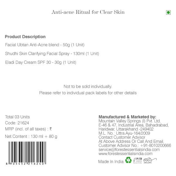 Forest Essentials Anti-acne Ritual for Clear Skin