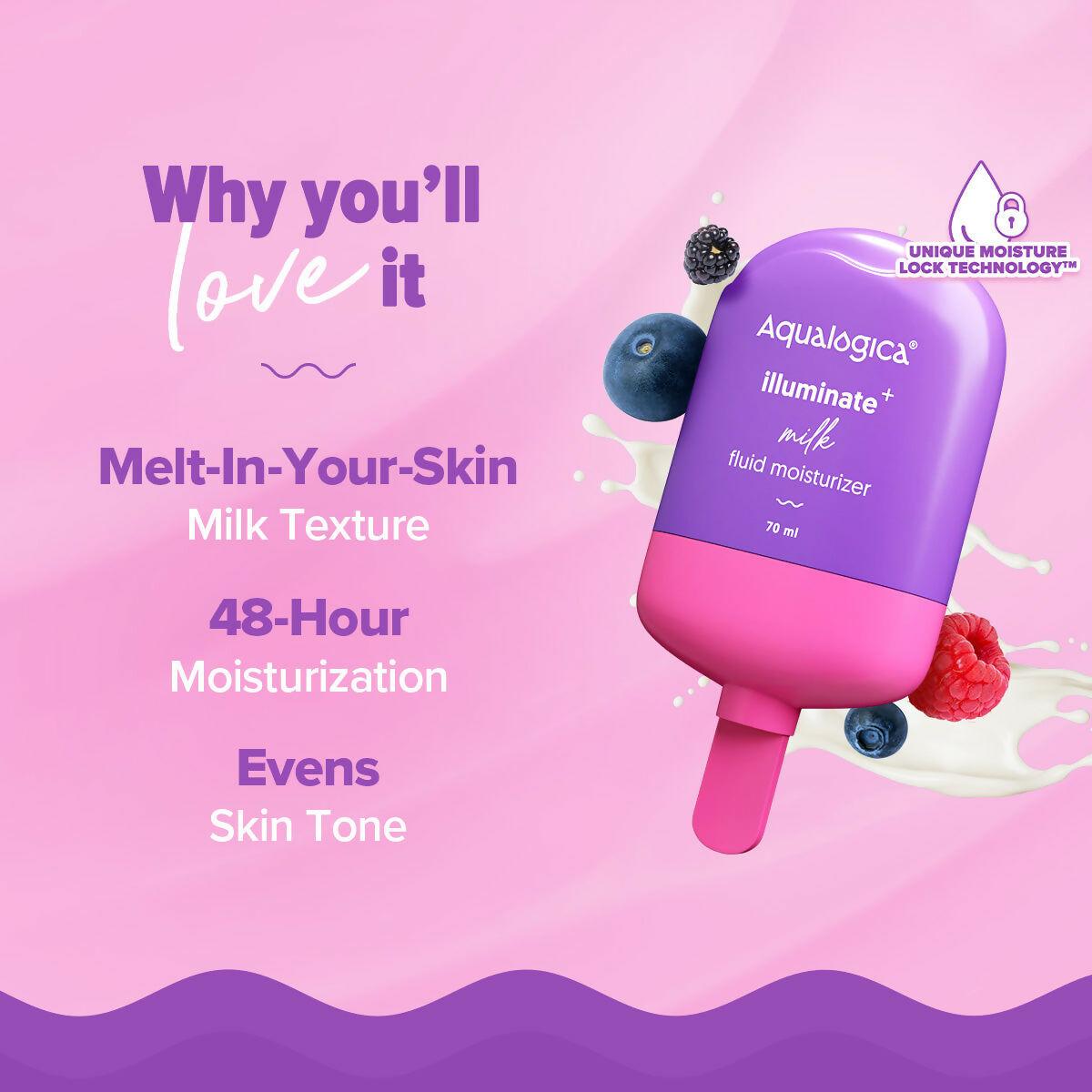 Aqualogica Illuminate+ Milk Fluid Moisturizer
