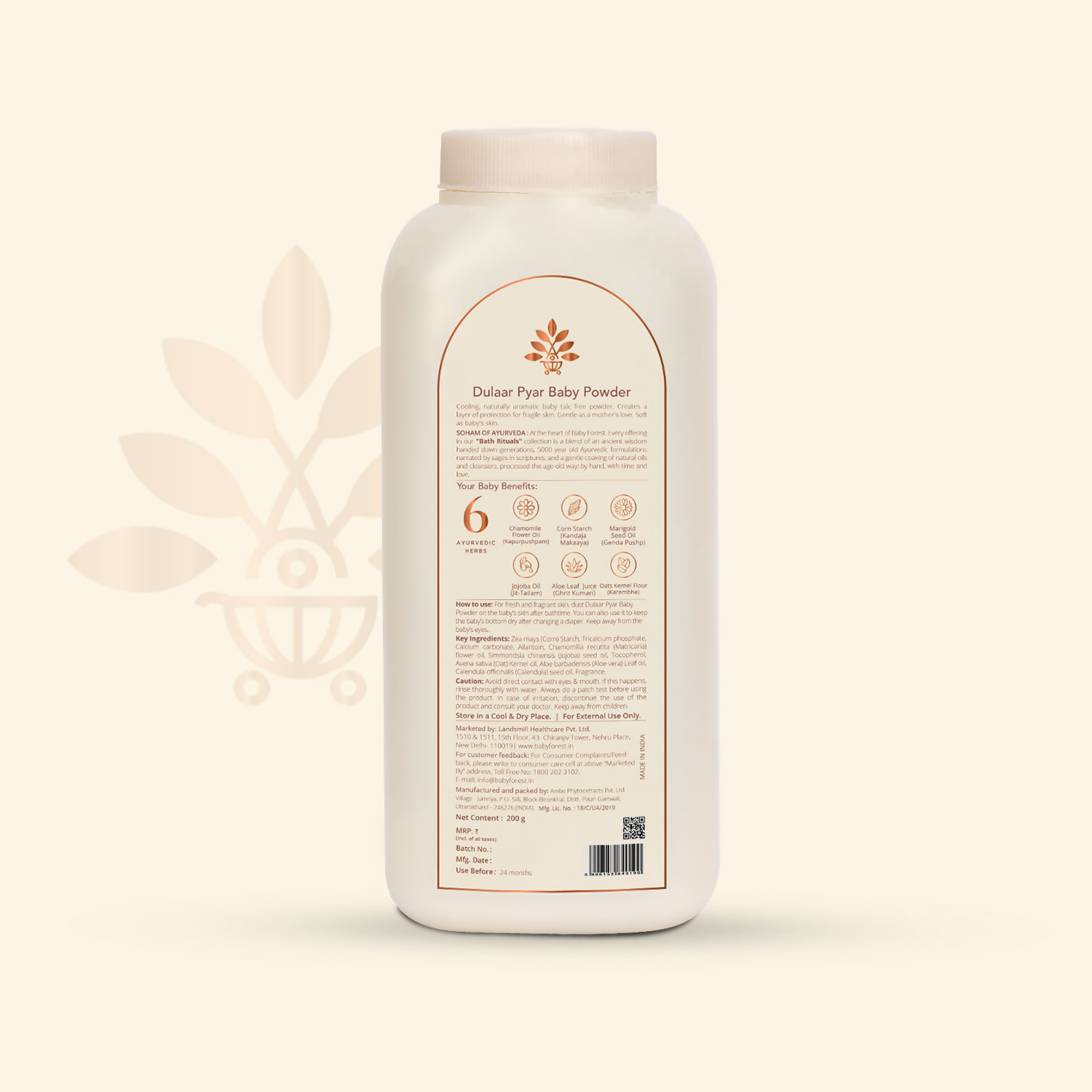 Baby Forest Dulaar Pyar Talc-Free Baby Powder