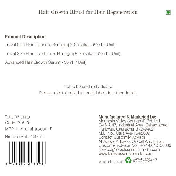 Forest Essentials Hair Growth Ritual For Hair Regeneration