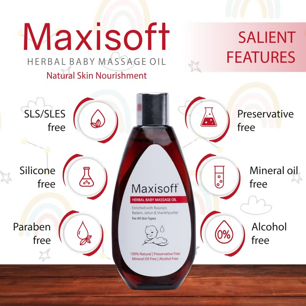 Maxisoft Herbal Baby Massage Oil