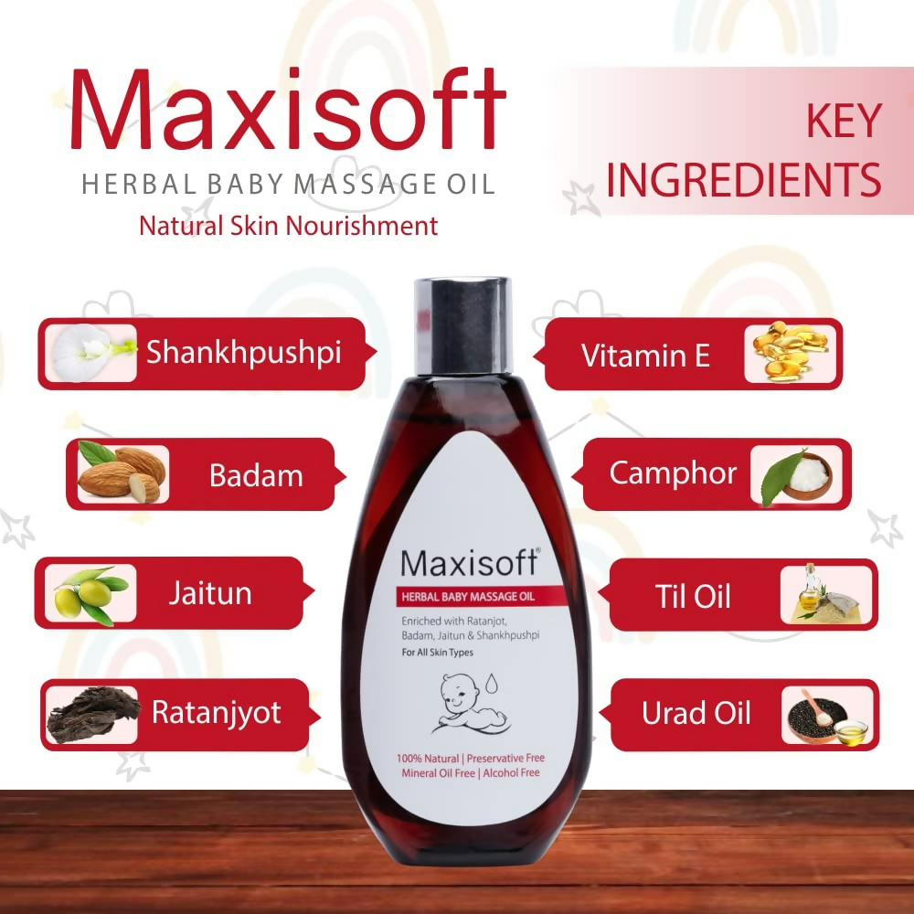 Maxisoft Herbal Baby Massage Oil