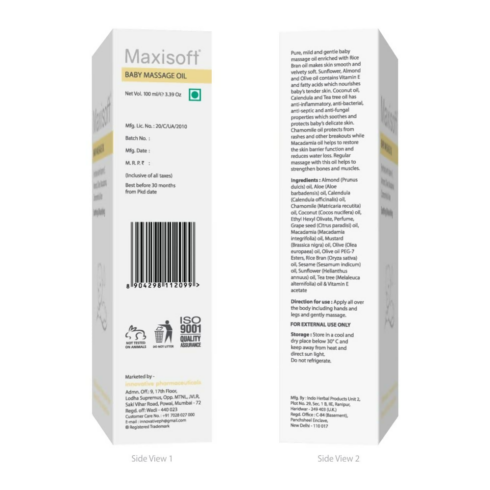 Maxisoft Baby Massage Oil For Kids