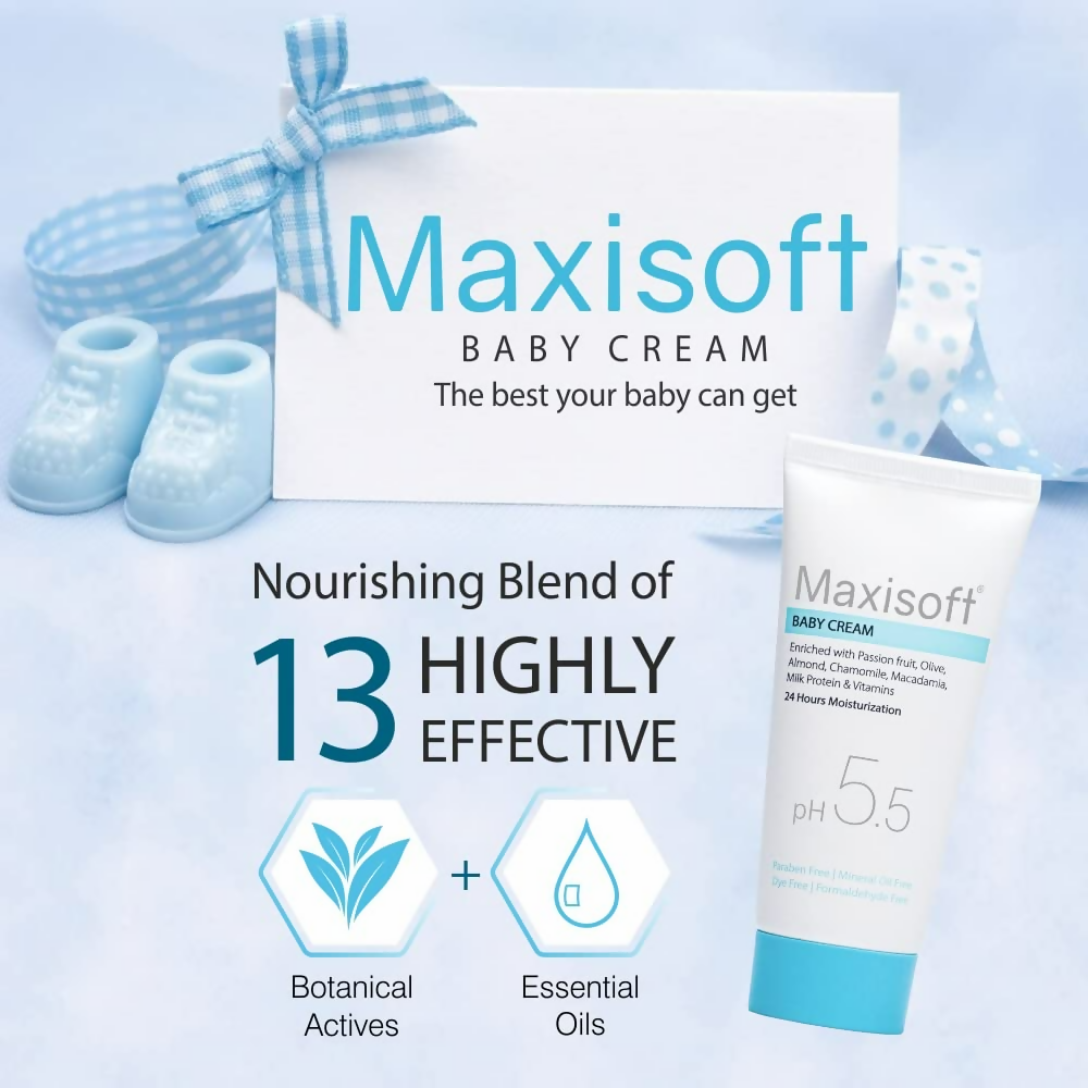 Maxisoft Natural Baby Cream Deep Moisturisation For Soft Baby Skin