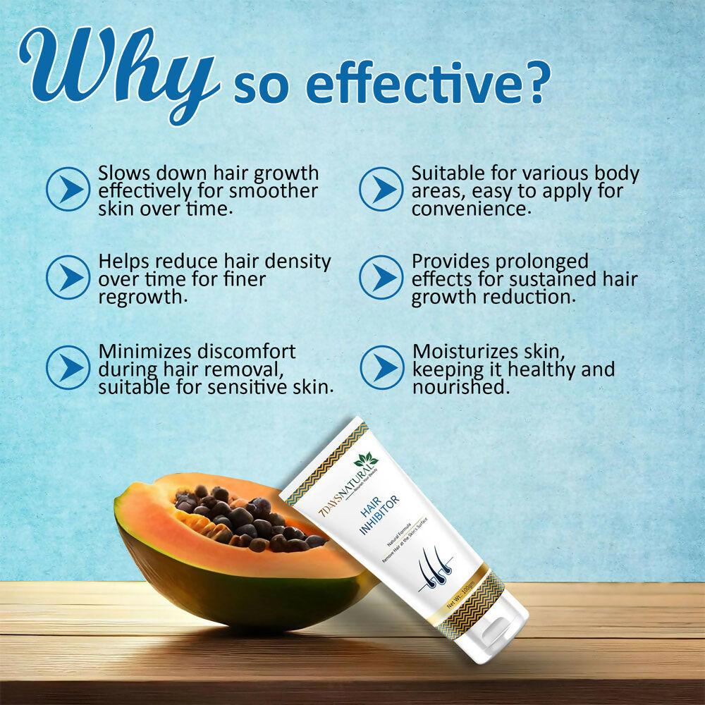 7 Days Organic Hair Inhibitor Permanent Hair Removal Cream