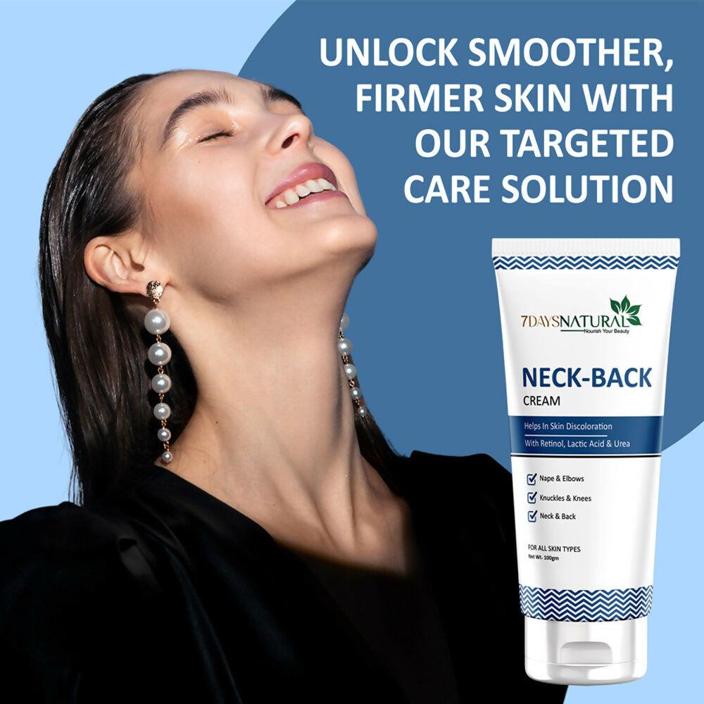 7 Days Neck Back Cream For Whitening Lighten and Brightening Skin removal blackness