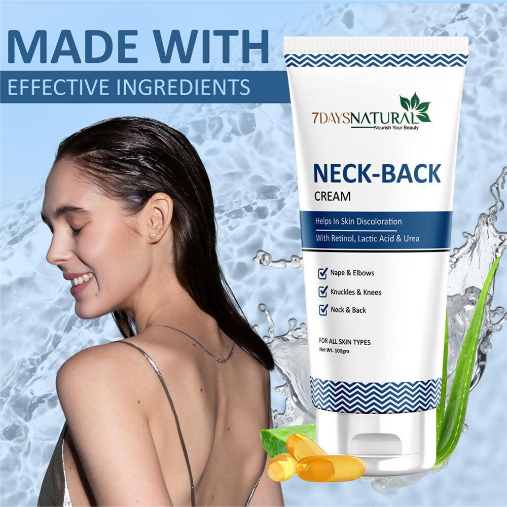 7 Days Neck Back Cream For Whitening Lighten and Brightening Skin removal blackness