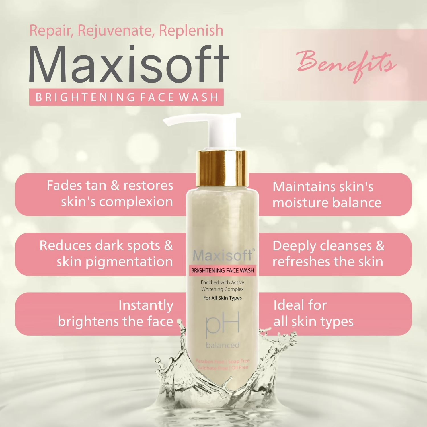 Maxisoft Brightening Face Wash