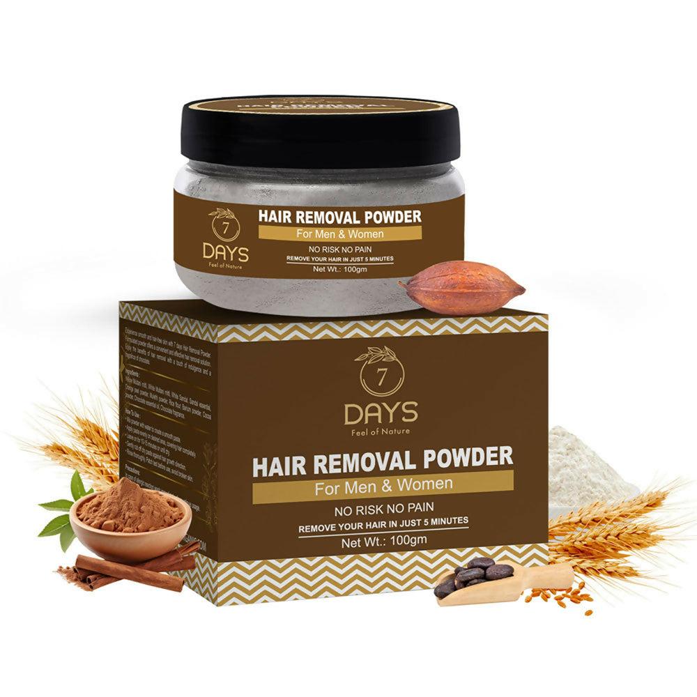 7 Days Pure Hair Removal Powder Three in one Use For Powder D-Tan Skin, Removing Hair Cream