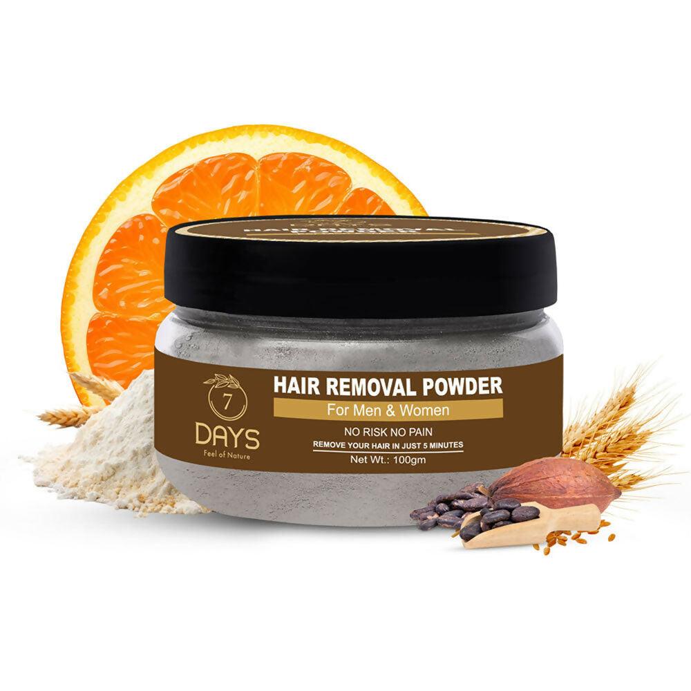 7 Days Pure Hair Removal Powder Three in one Use For Powder D-Tan Skin, Removing Hair Cream