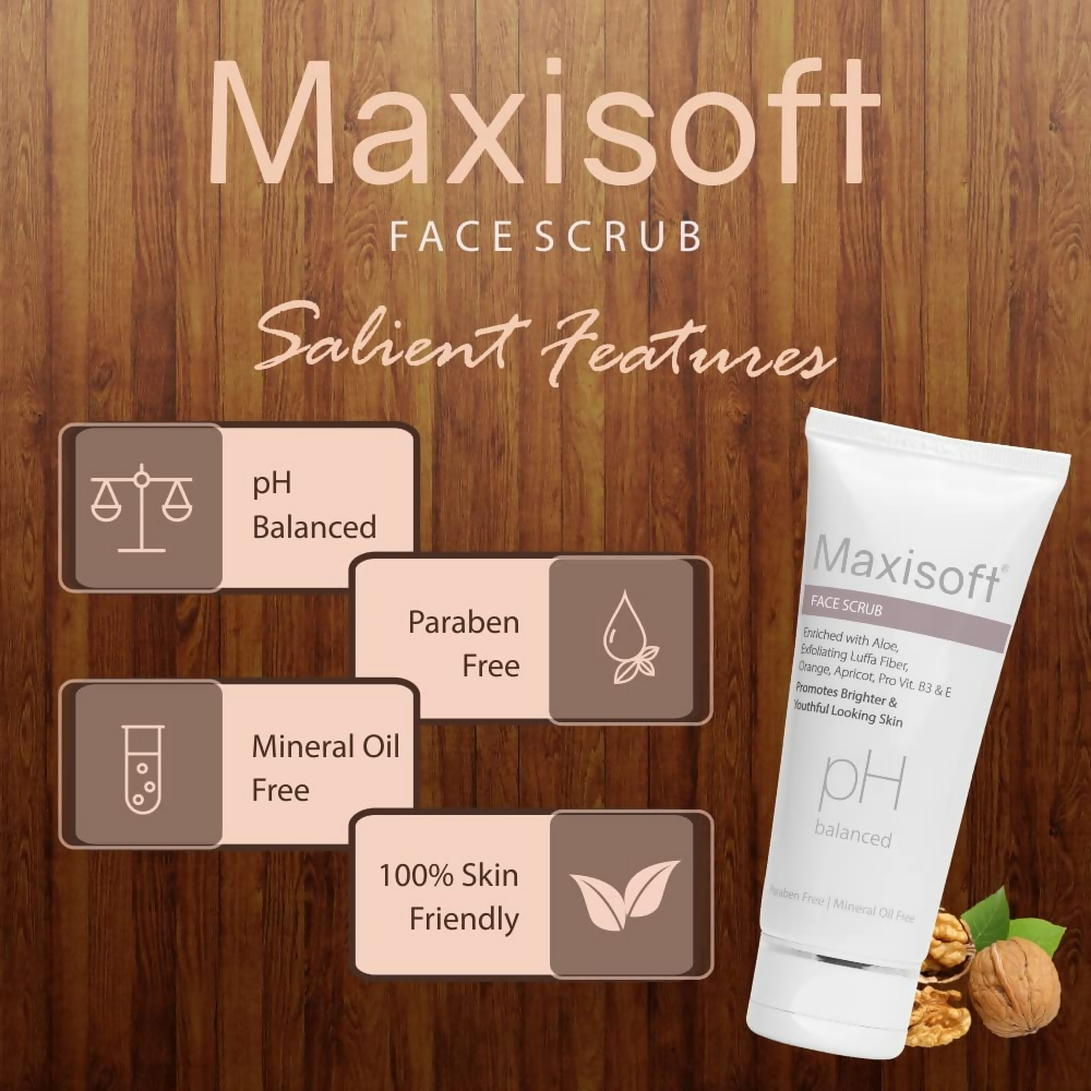 Maxisoft Face Scrub Tan Removal Exfoliating Scrub