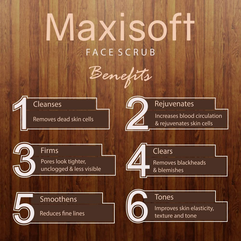 Maxisoft Face Scrub Tan Removal Exfoliating Scrub