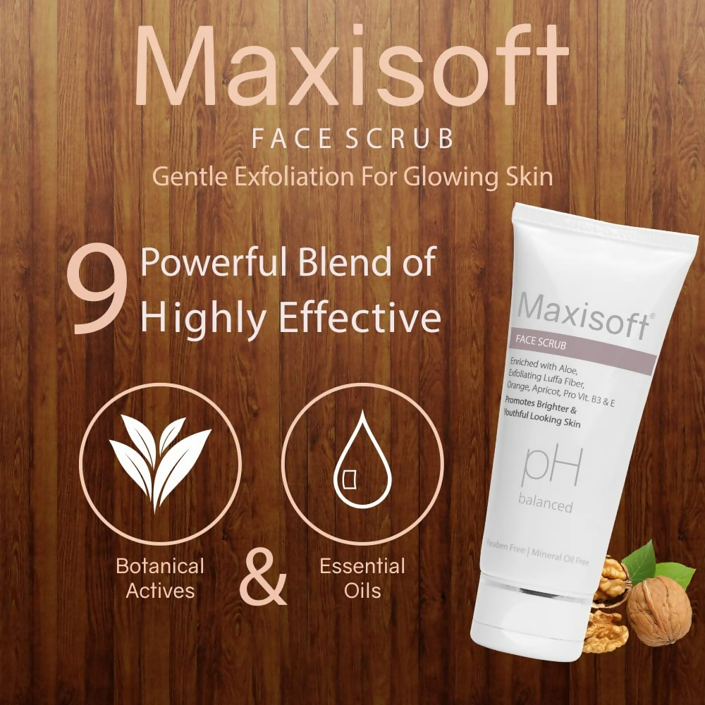 Maxisoft Face Scrub Tan Removal Exfoliating Scrub