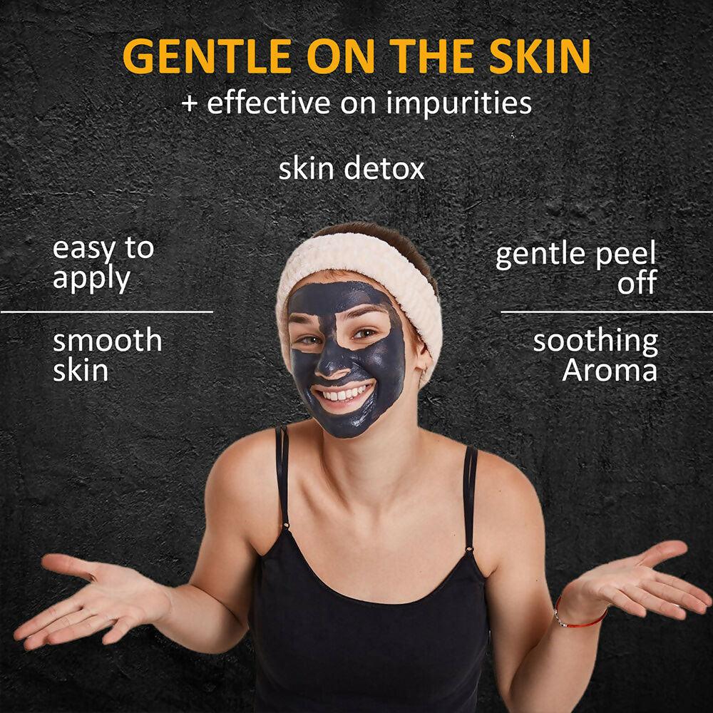 7 Days Activated Charcoal Face Mask - Peel Off - No Parabens & Mineral Oils