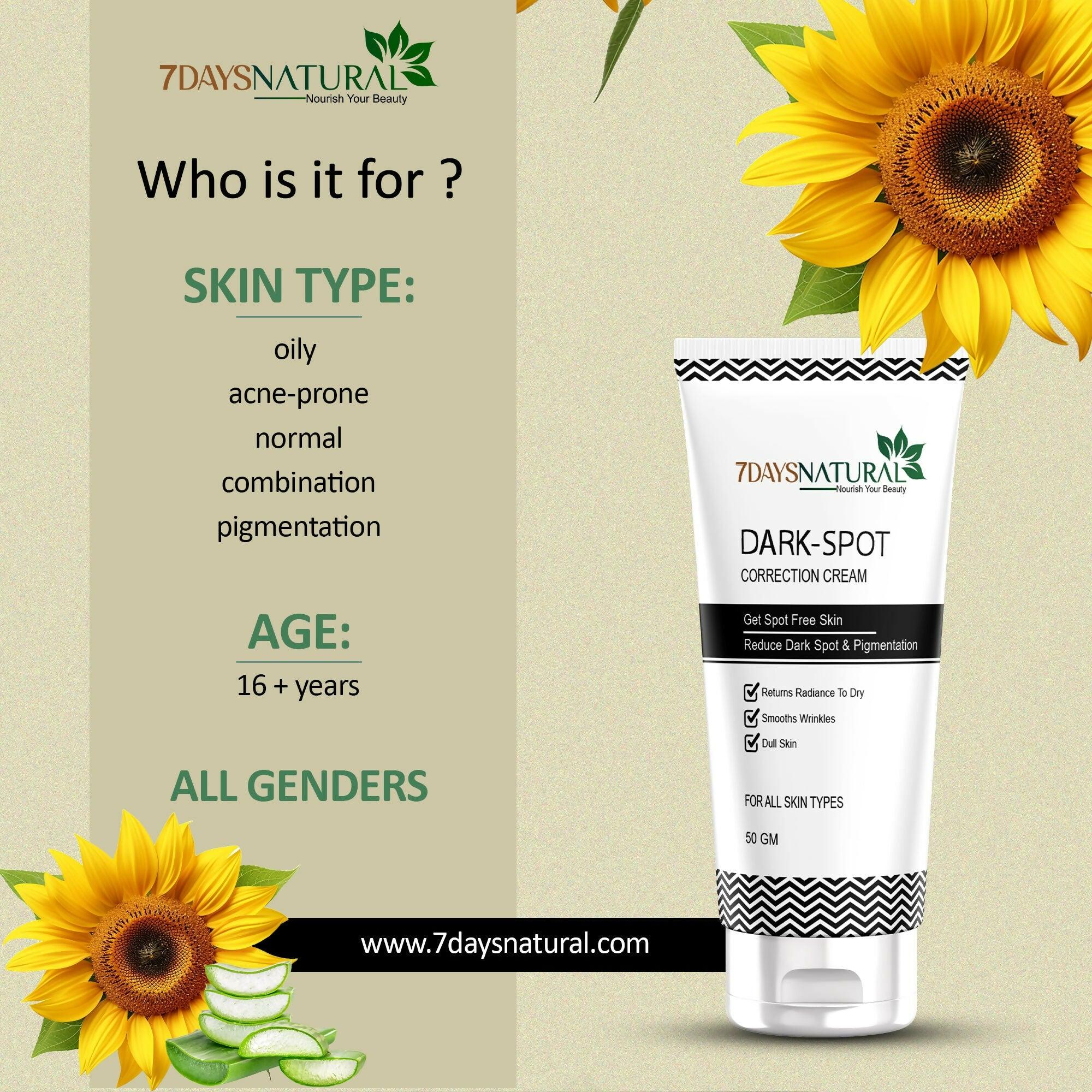 7 Days Natural Dark Spot Remover Cream For Remove Pimple Marks, Acne Scar Blemishes