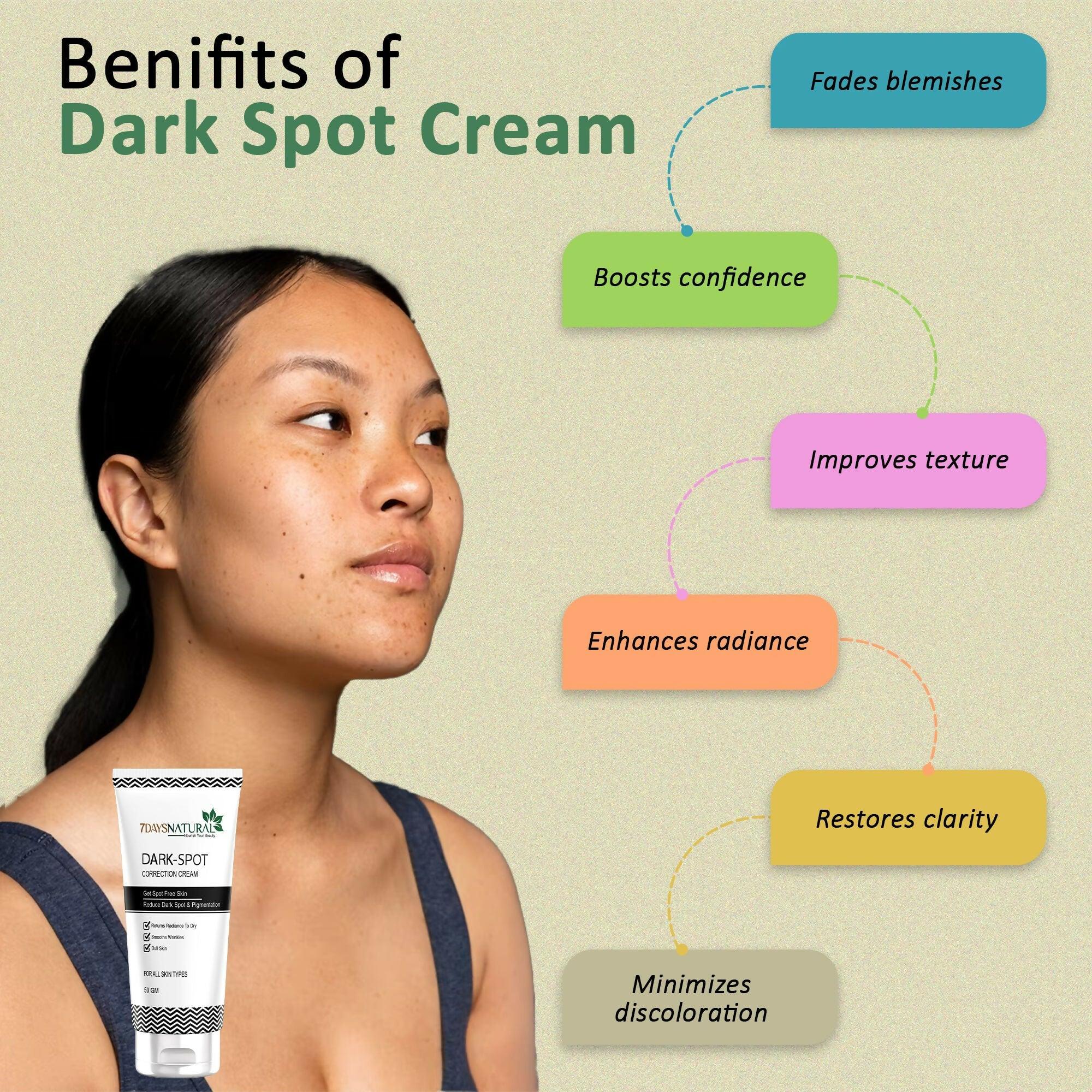 7 Days Natural Dark Spot Remover Cream For Remove Pimple Marks, Acne Scar Blemishes
