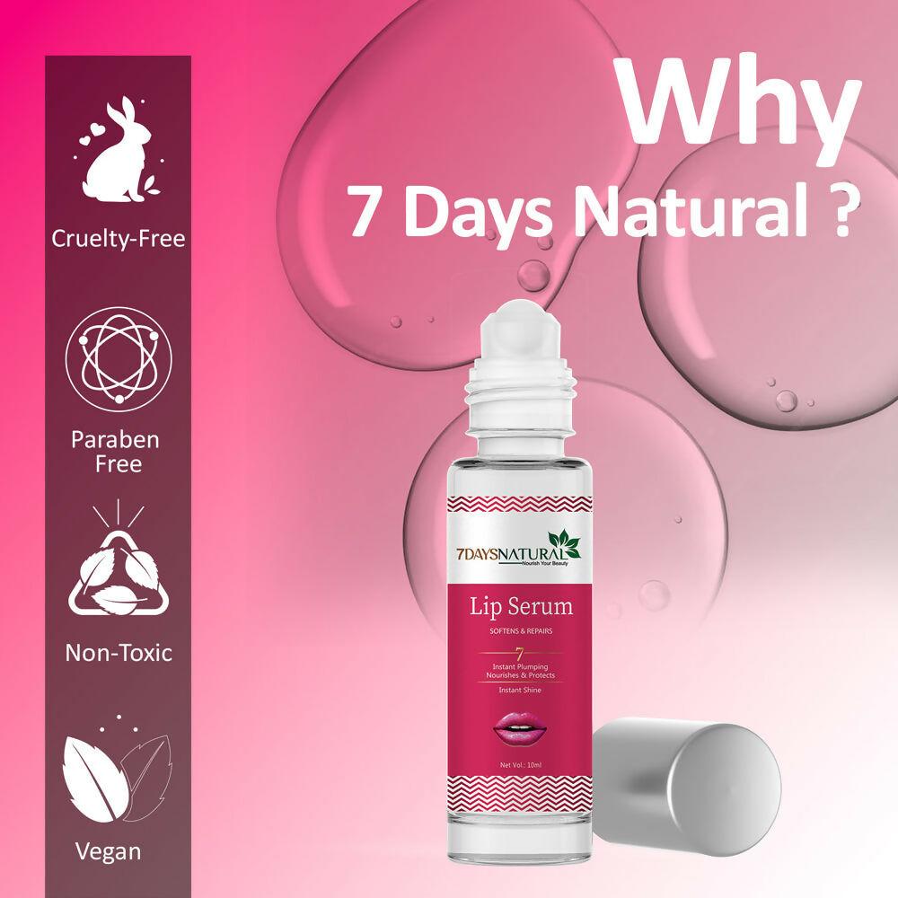 7 Days Premium Pink Lip Serum Oil For Lip Shine, Glossy, Soft With Moisturizer