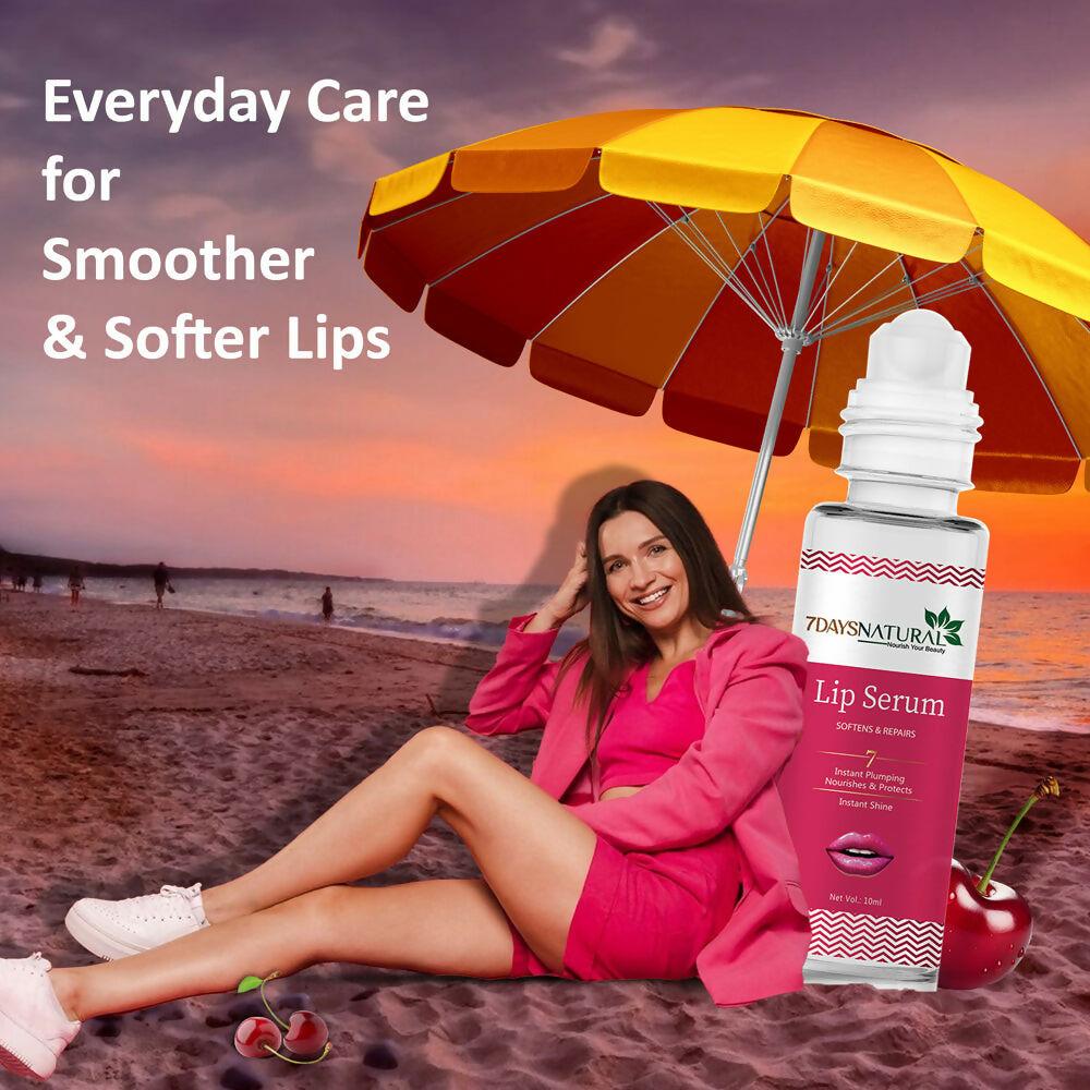 7 Days Premium Pink Lip Serum Oil For Lip Shine, Glossy, Soft With Moisturizer