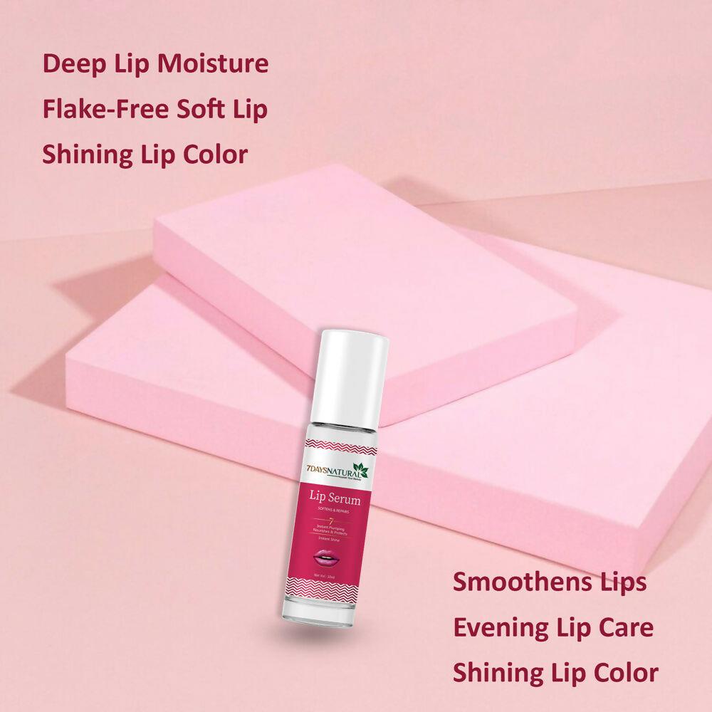 7 Days Premium Pink Lip Serum Oil For Lip Shine, Glossy, Soft With Moisturizer
