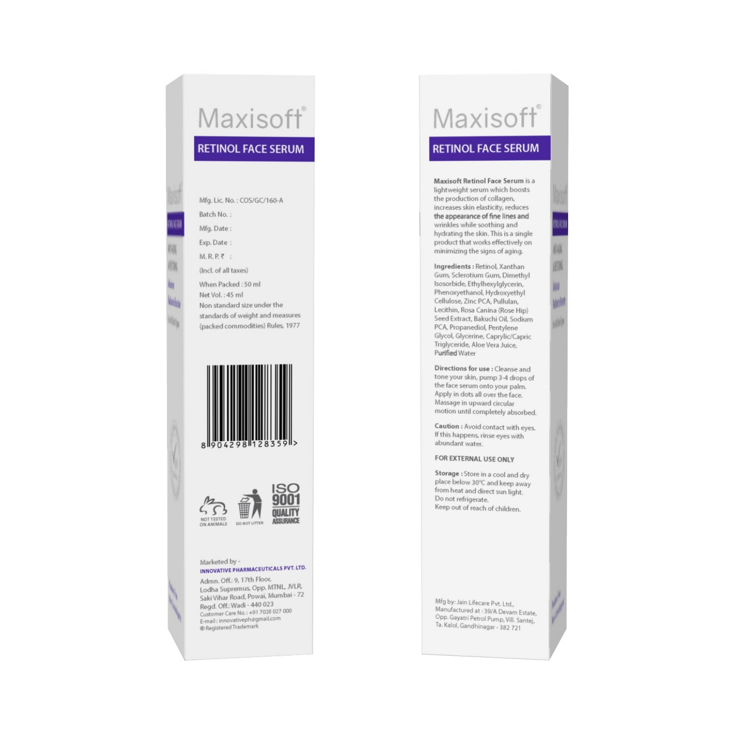 Maxisoft Retinol Face Serum