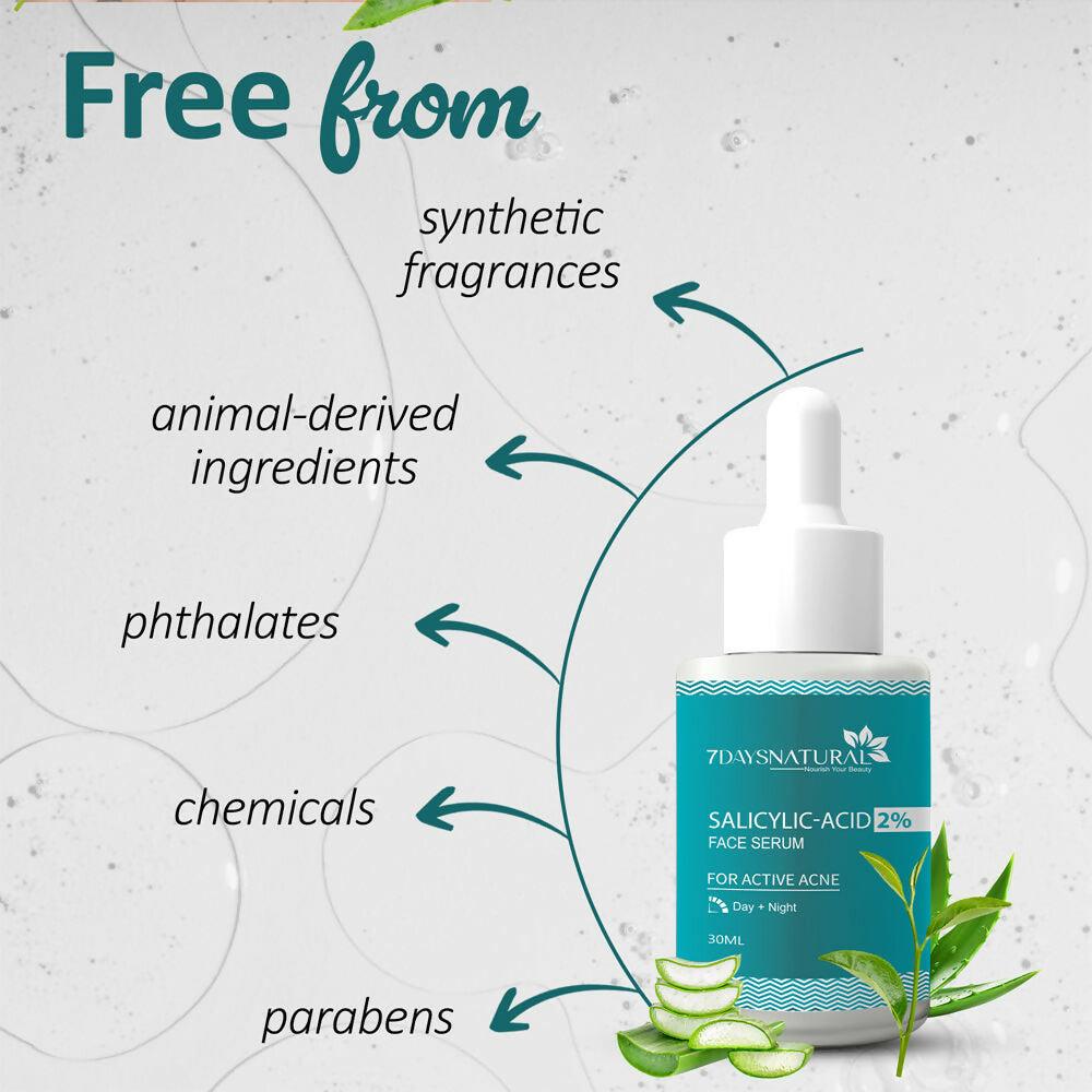 7 Days 2% Salicylic Acid Serum for Acne, Blackheads & Whiteheads Removal