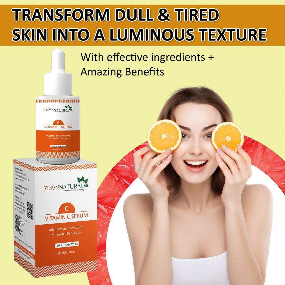 7 Days Vitamin C-Advance Radiance Booster Skin Brightening Face Glowing Serum
