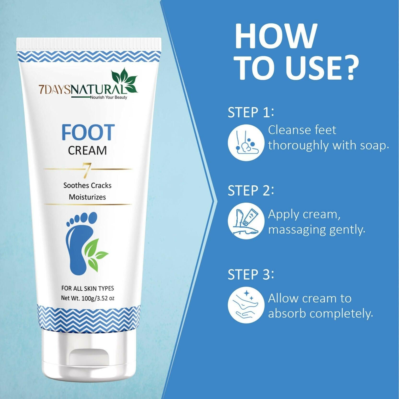 7 Days Feet Smooth Foot Crack Cracked Heel Repair Foot Cream