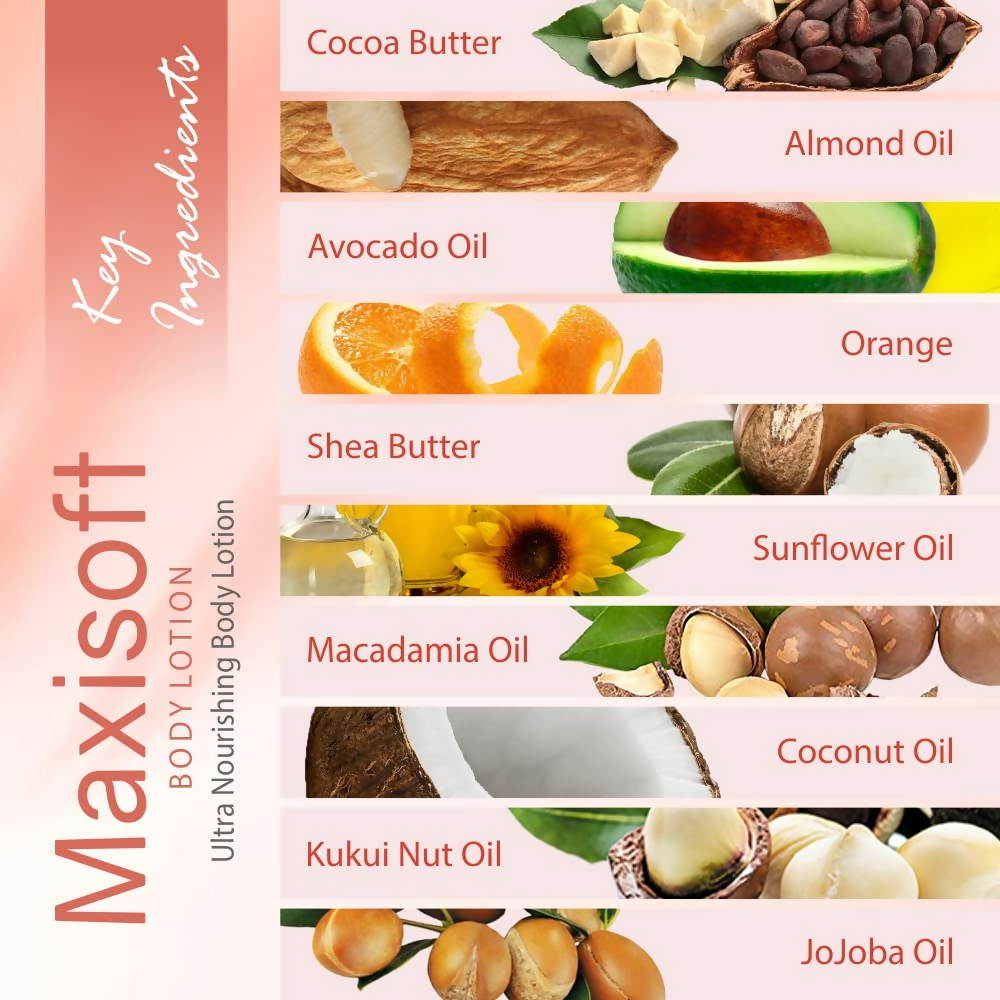 Maxisoft Body Lotion Deep Nourishing Skin Brightening