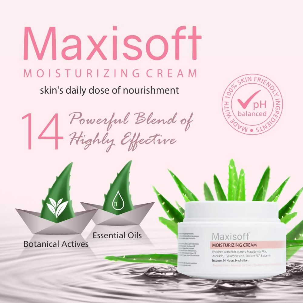 Maxisoft Moisturizing Cream With Almond Oil Aloe Avocado Cocoa Butter