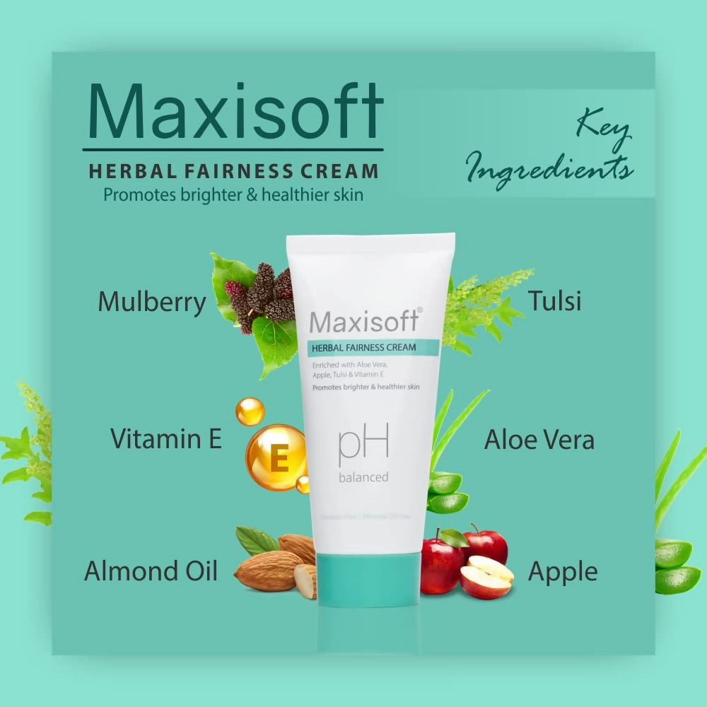 Maxisoft Herbal Fairness Cream Glowing Skin