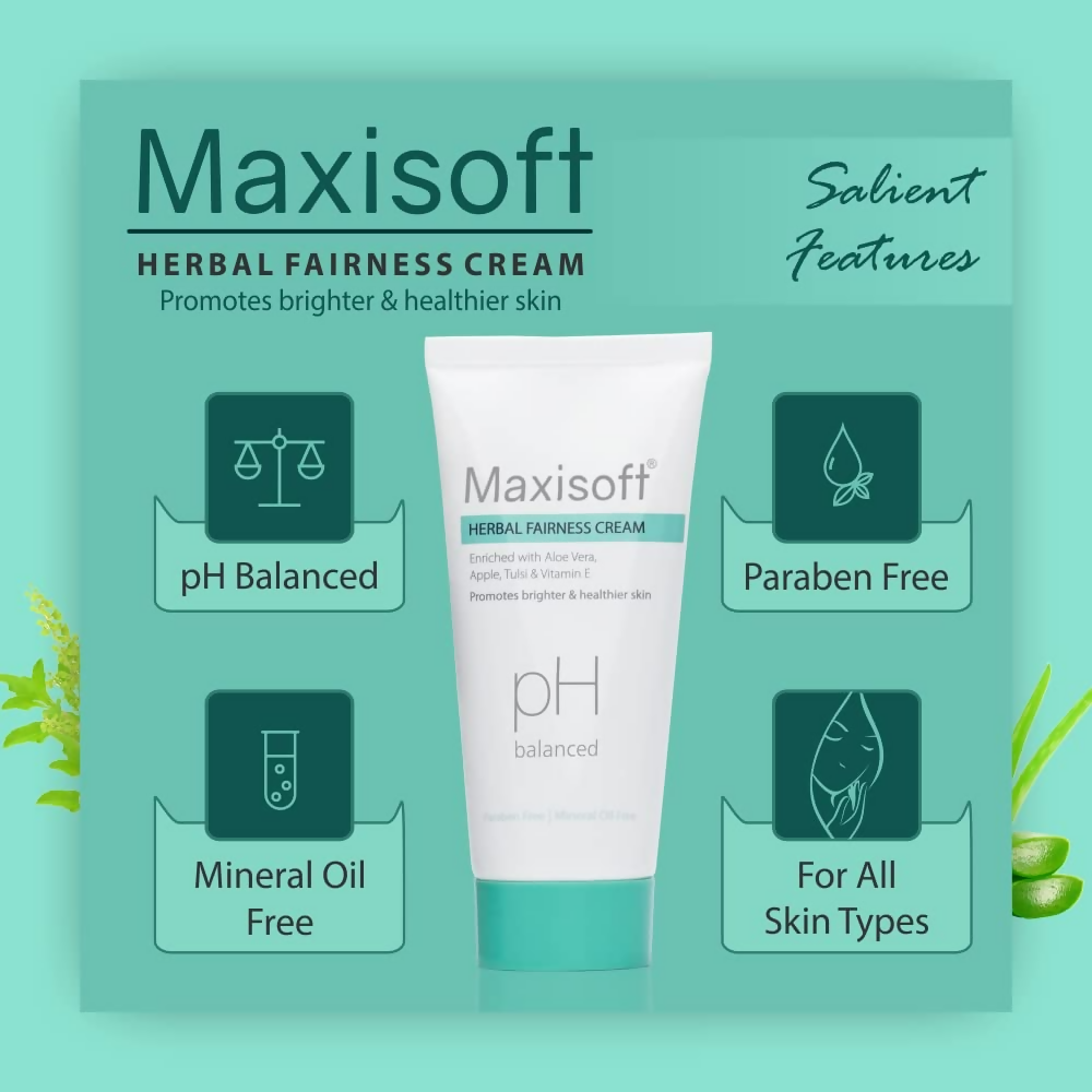 Maxisoft Herbal Fairness Cream Glowing Skin
