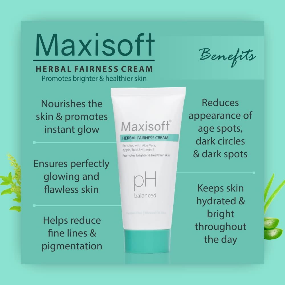 Maxisoft Herbal Fairness Cream Glowing Skin