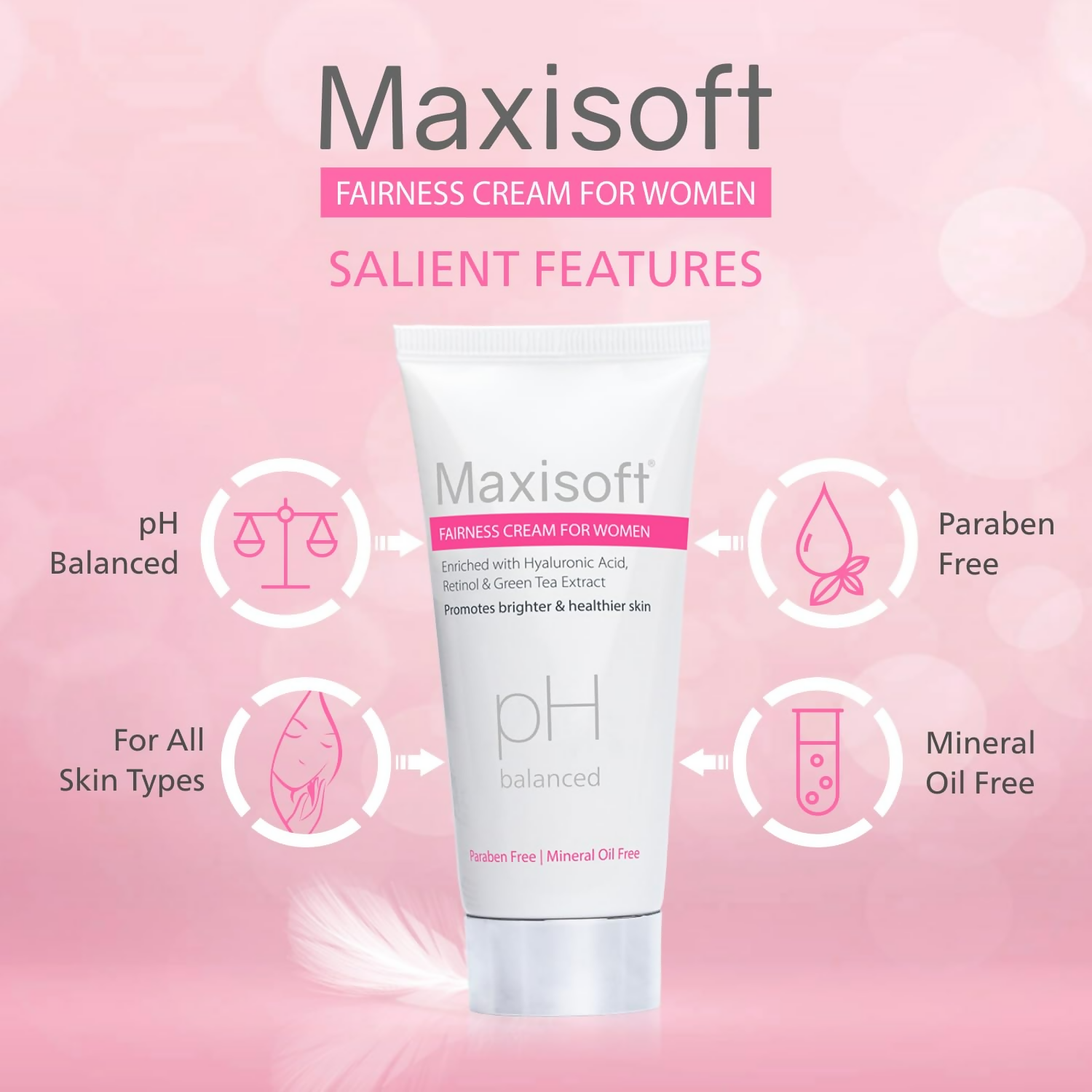 Maxisoft Fairness Cream For Women For Glowing & Brightening Skin