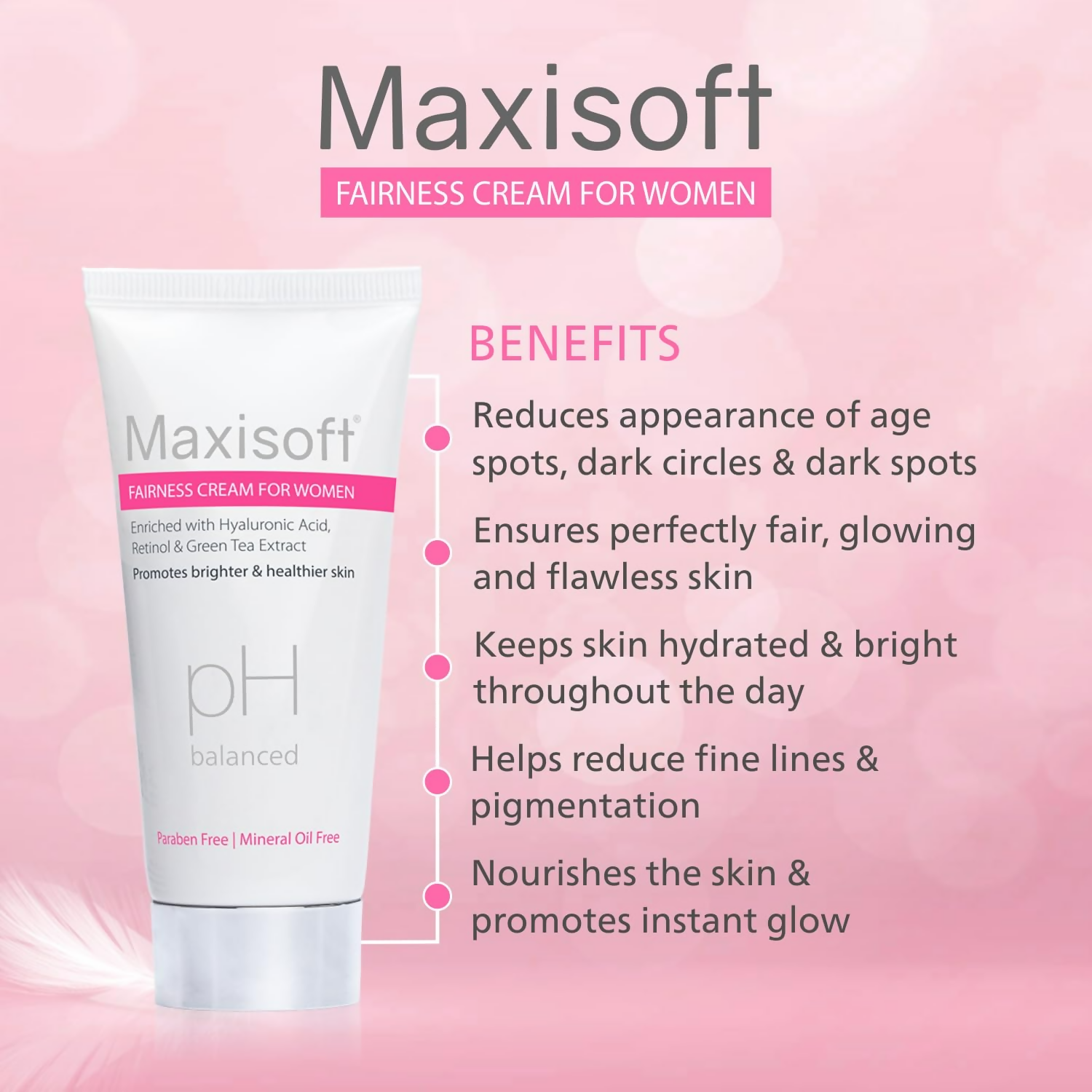 Maxisoft Fairness Cream For Women For Glowing & Brightening Skin