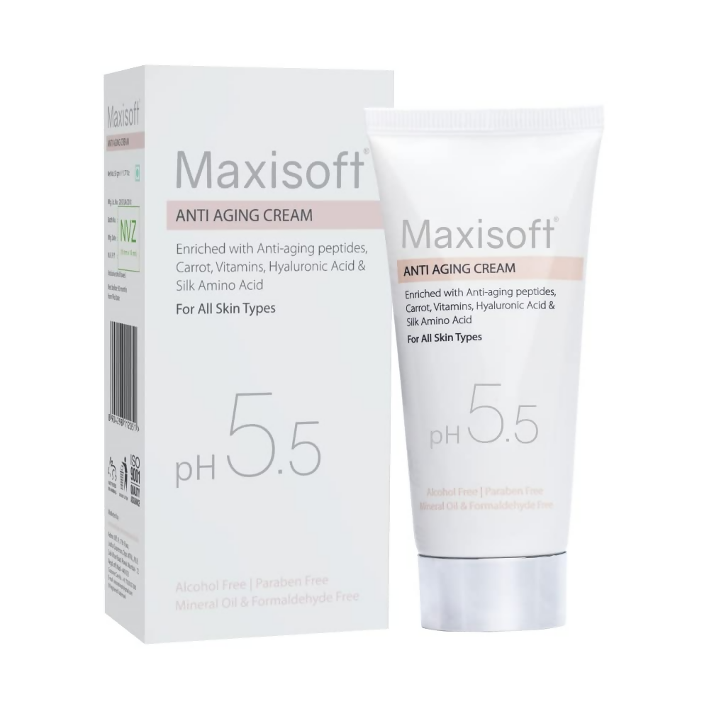Maxisoft Anti Aging Cream Reduces Fine Lines, Wrinkles & Age Spots