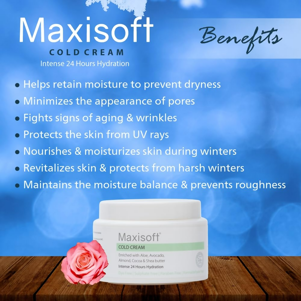 Maxisoft Cold Cream Vitamin E Glowing and Moisturized Skin