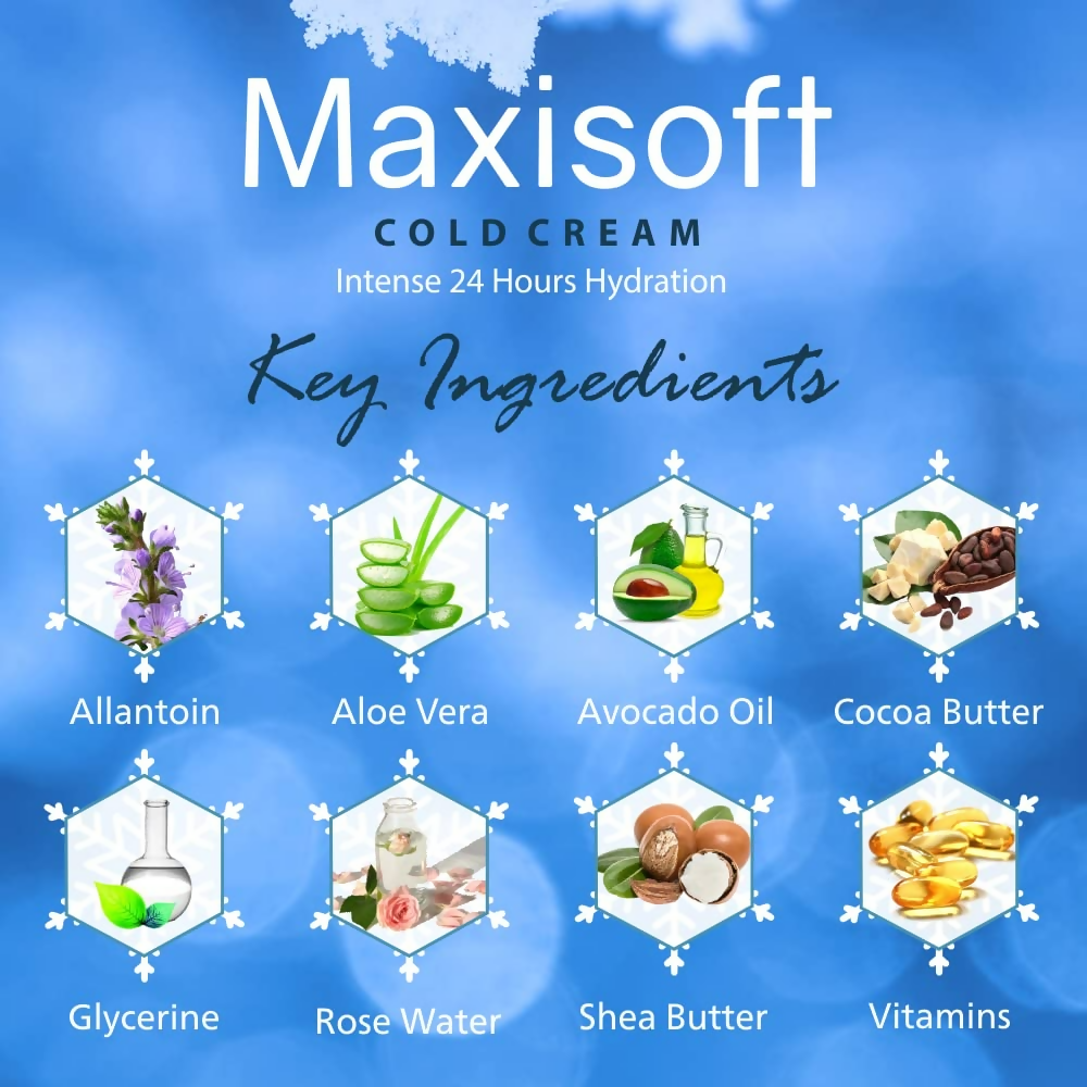 Maxisoft Cold Cream Vitamin E Glowing and Moisturized Skin