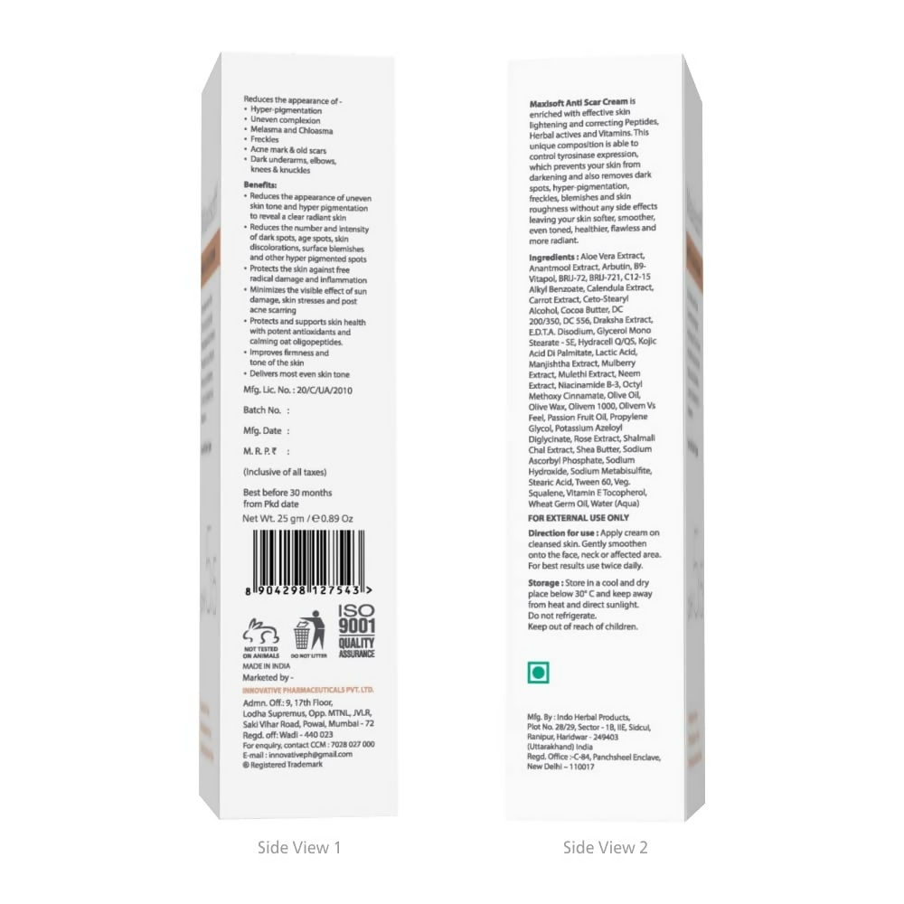 Maxisoft Anti Scar Cream pH Balanced