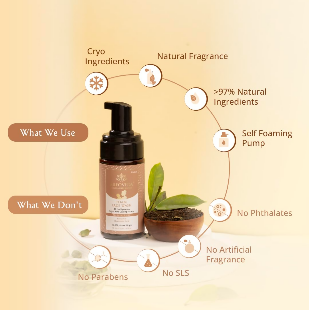 AreoVeda Moisturizing Foam Face Wash