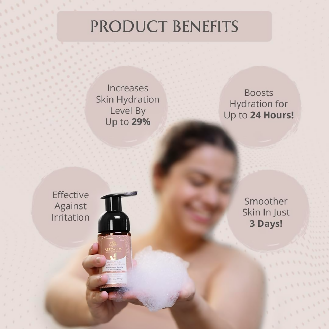 AreoVeda Hydrating Body Foam Wash For Moms