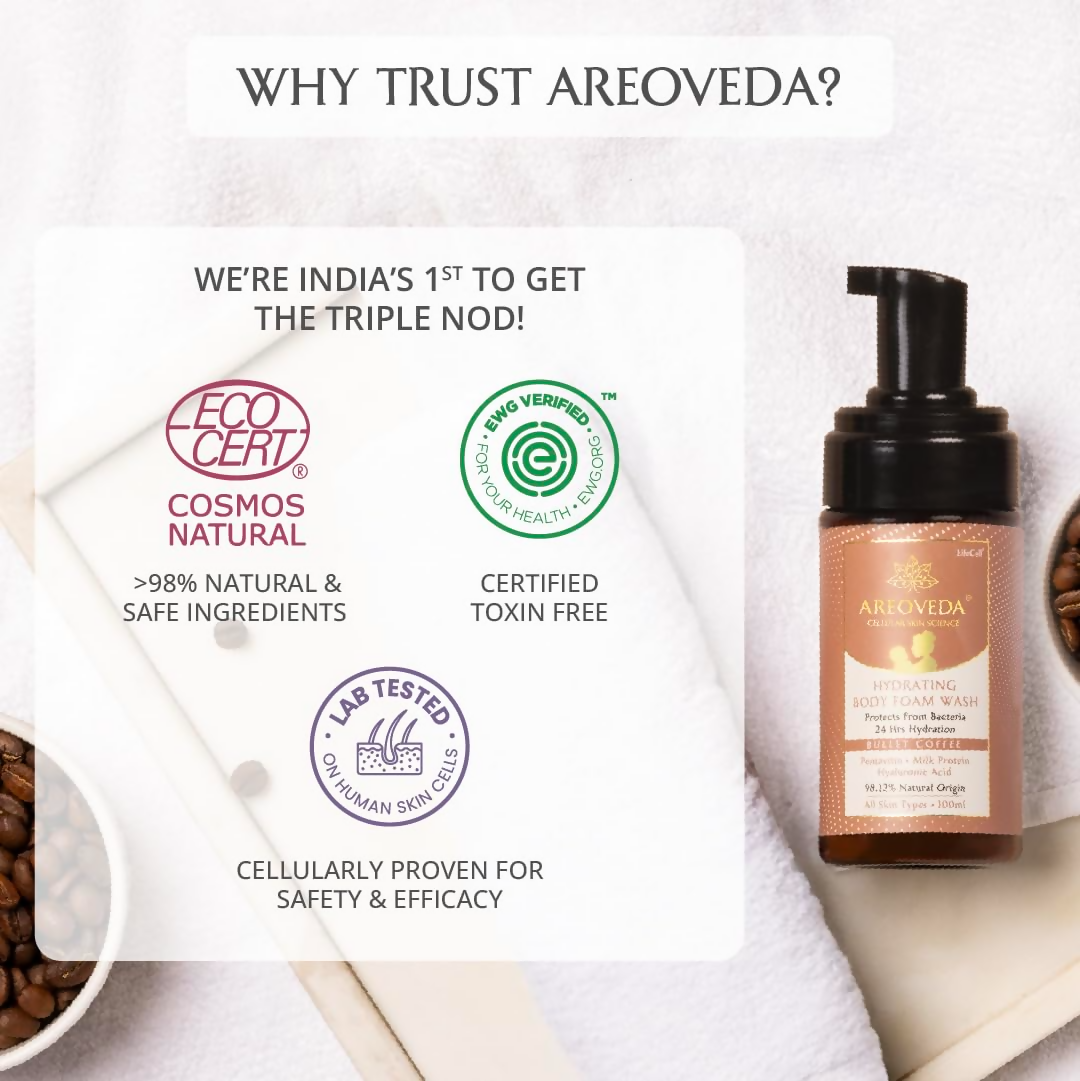 AreoVeda Hydrating Body Foam Wash For Moms