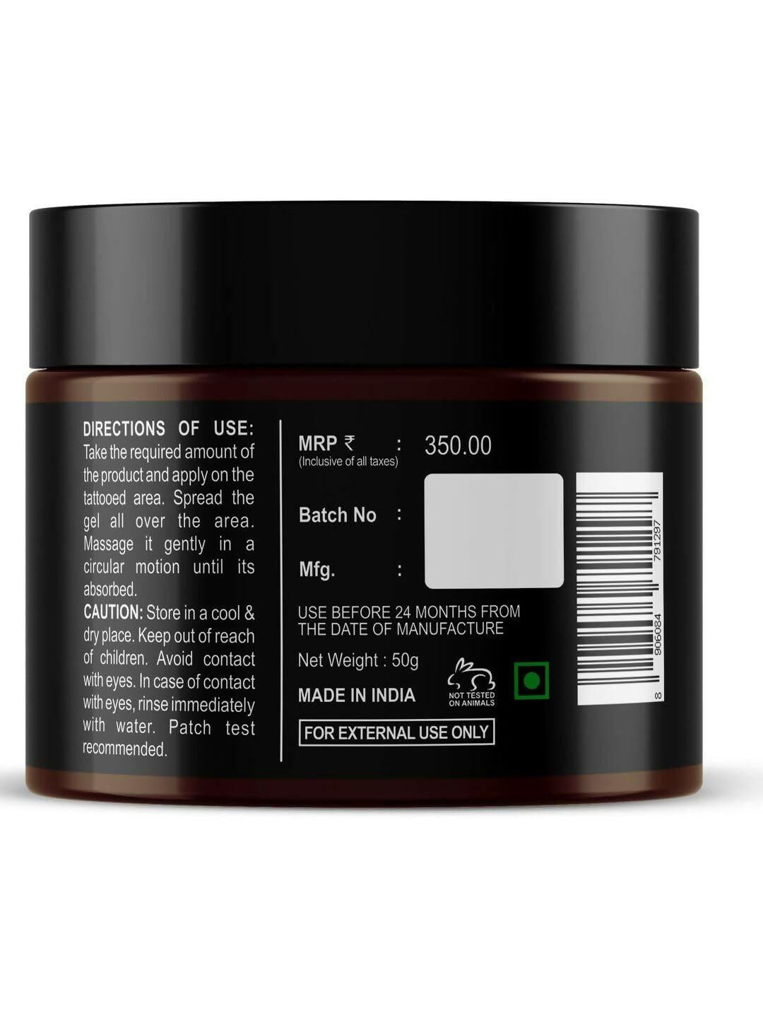 Beardo Tattoo Shiner Gel - Hydro Gel Heals & Maintains Tattoo Ink