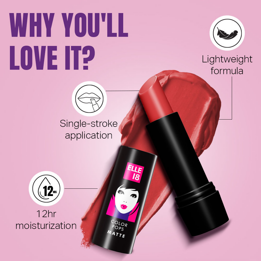 Elle 18 Color Pop Matte Lip Color - R36 Maroon City
