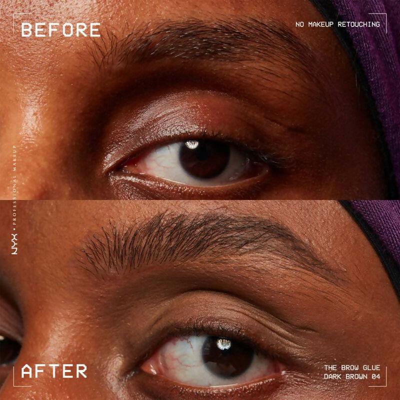 NYX Professional Makeup The Brow Glue Instant Long-Hold Eyebrow Styler - Brown