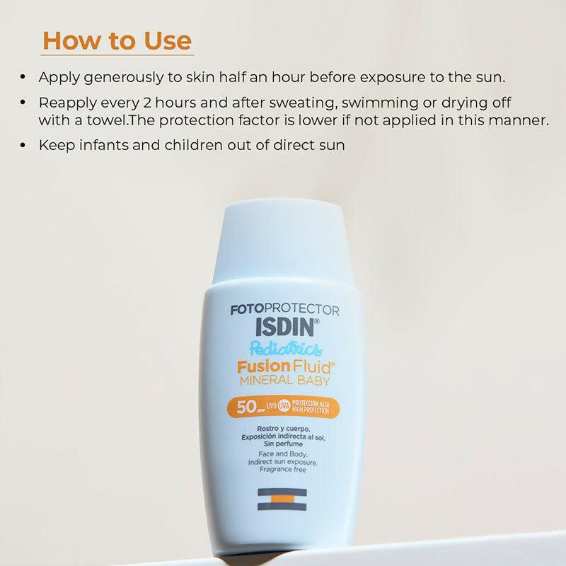 ISDIN Fotoprotector Pediatrics Fusion Fluid Mineral Baby SPF 50