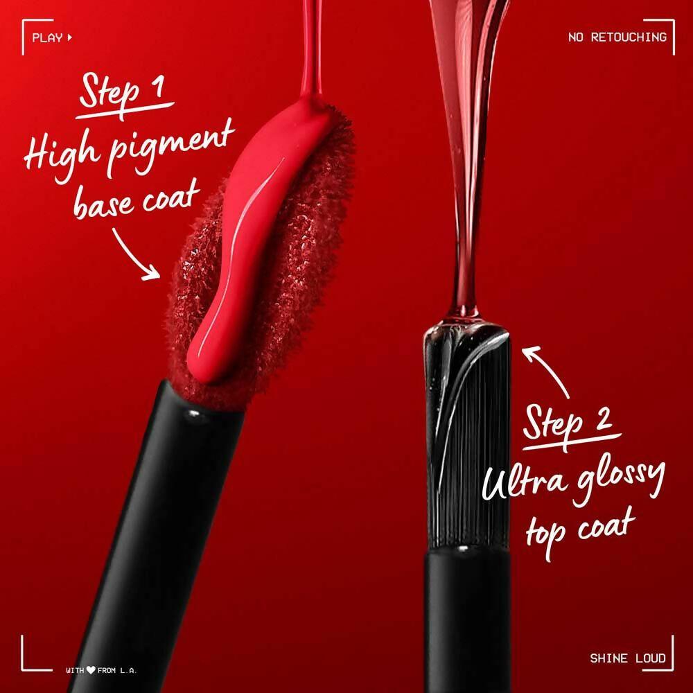 NYX Professional Makeup Shine Loud High Shine Lip Color and Gloss - Rebel In Red