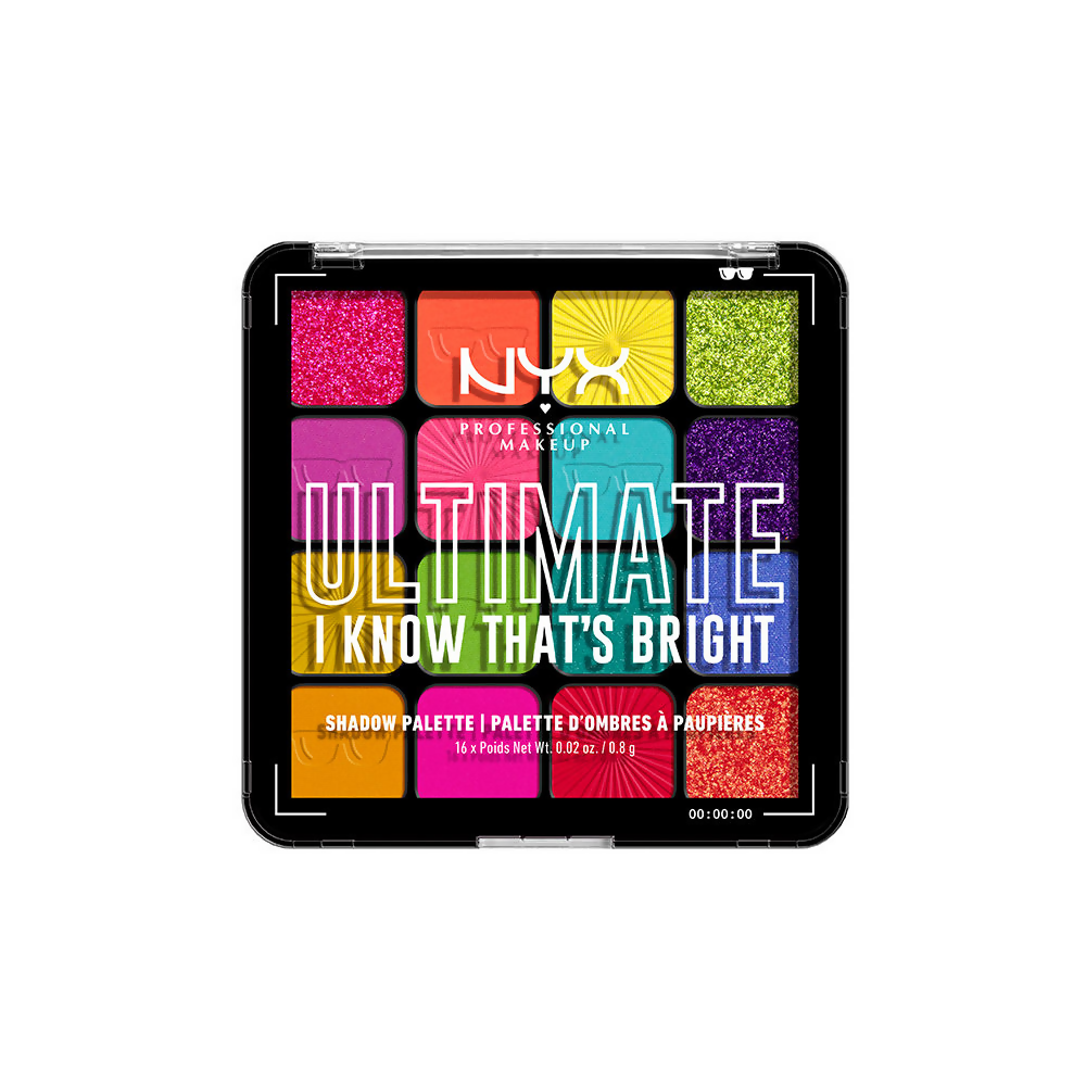 NYX Professional Makeup Ultimate Shadow Palette - I Know That's Bright