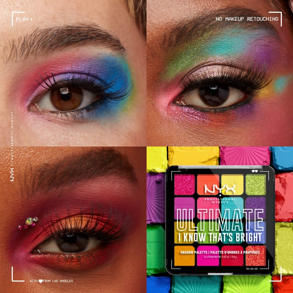 NYX Professional Makeup Ultimate Shadow Palette - I Know That's Bright